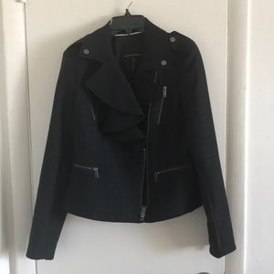 Banana Republic Motorcycle Jacket w/ Ruffle